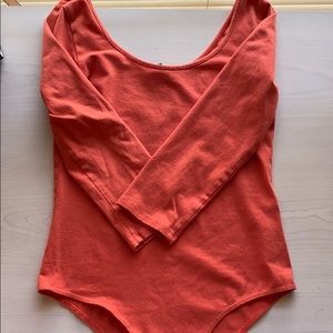 Orange Body suit by Charlotte Russe